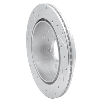 R1 Concepts® - eLINE™ Drilled and Slotted 1-Piece Rear Passenger Side Brake Rotor