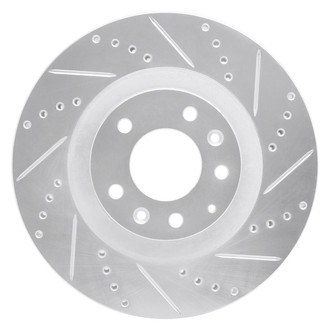 R1 Concepts® - eLINE™ Drilled and Slotted 1-Piece Front Passenger Side Brake Rotor