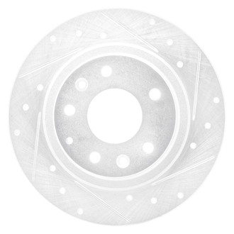 R1 Concepts® - eLINE™ Drilled and Slotted 1-Piece Rear Passenger Side Brake Rotor