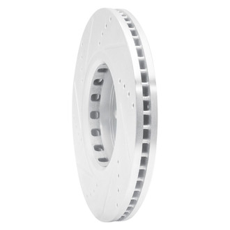 R1 Concepts® - eLINE™ Drilled and Slotted 1-Piece Front Passenger Side Brake Rotor