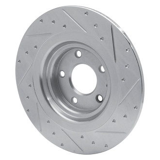 R1 Concepts® - eLINE™ Drilled and Slotted 1-Piece Rear Driver Side Brake Rotor