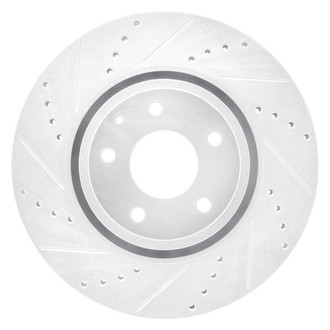 R1 Concepts® - eLINE™ Drilled and Slotted 1-Piece Front Driver Side Brake Rotor