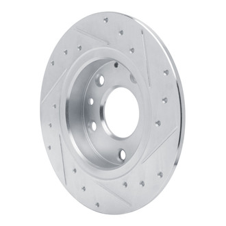 R1 Concepts® - eLINE™ Drilled and Slotted 1-Piece Rear Driver Side Brake Rotor