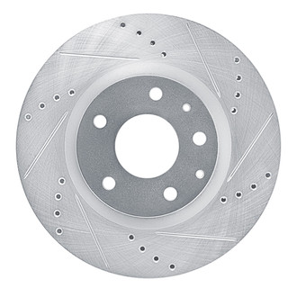 R1 Concepts® - eLINE™ Drilled and Slotted 1-Piece Front Passenger Side Brake Rotor