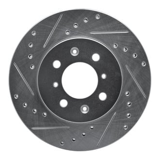 R1 Concepts® - eLINE™ Drilled and Slotted 1-Piece Front Driver Side Brake Rotor
