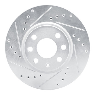 R1 Concepts® - eLINE™ Drilled and Slotted 1-Piece Front Driver Side Brake Rotor