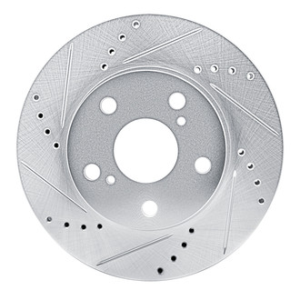 R1 Concepts® - eLINE™ Drilled and Slotted 1-Piece Front Driver Side Brake Rotor