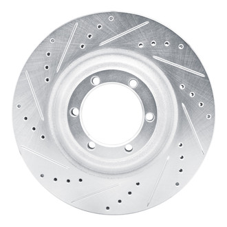 R1 Concepts® - eLINE™ Drilled and Slotted 1-Piece Front Driver Side Brake Rotor