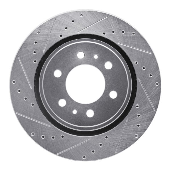 R1 Concepts® - eLINE™ Drilled and Slotted 1-Piece Front Brake Rotor