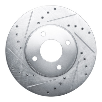 R1 Concepts® - eLINE™ Drilled and Slotted 1-Piece Front Driver Side Brake Rotor