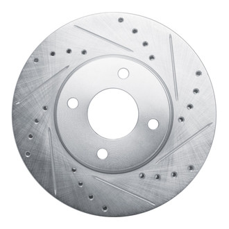 R1 Concepts® - eLINE™ Drilled and Slotted 1-Piece Front Passenger Side Brake Rotor