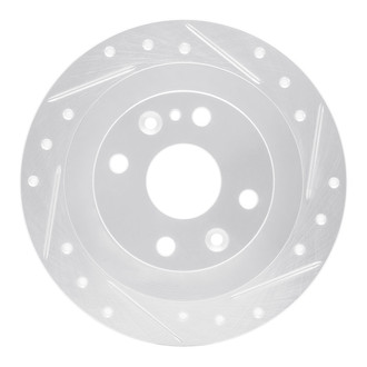 R1 Concepts® - eLINE™ Drilled and Slotted 1-Piece Rear Passenger Side Brake Rotor