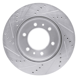 R1 Concepts® - eLINE™ Drilled and Slotted 1-Piece Front Passenger Side Brake Rotor