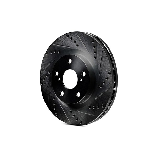 R1Concepts KEDS11523 Eline Series Cross-Drilled Slotted Rotors And Ceramic Pads