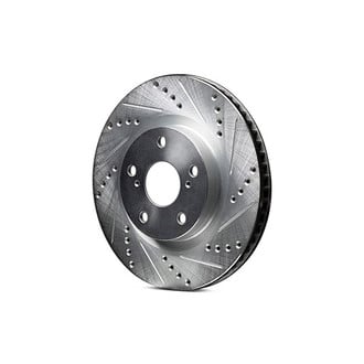 R1 Concepts® - eLINE™ Drilled and Slotted 1-Piece Front Passenger Side Brake Rotor