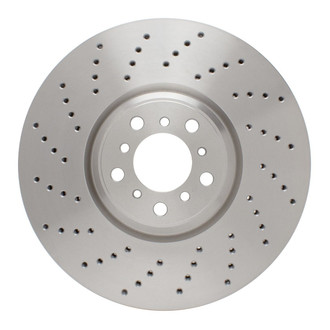 R1 Concepts® - Drilled 1-Piece Front Driver Side Brake Rotor