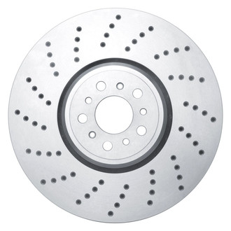 R1 Concepts® - Drilled 1-Piece Front Driver Side Brake Rotor