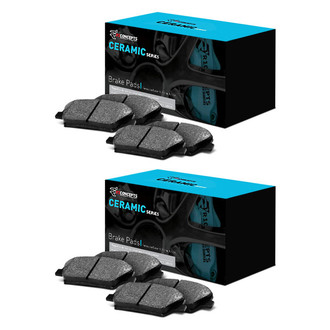 R1 Concepts® - Ceramic Front and Rear Brake Pad Set