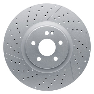 R1 Concepts® - Carbon GEOMET™ Drilled and Slotted 1-Piece Front Brake Rotor