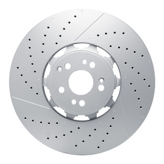 R1 Concepts® - Carbon GEOMET™ Drilled and Slotted 1-Piece Front Brake Rotor