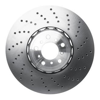 R1 Concepts® - GEO-Carbon™ Drilled 1-Piece Front Passenger Side Brake Rotor