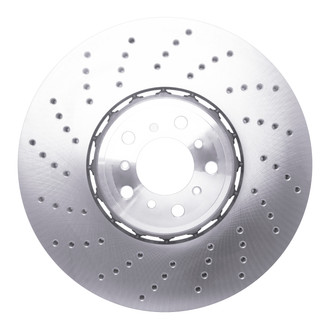 R1 Concepts® - GEO-Carbon™ Drilled 1-Piece Front Driver Side Brake Rotor