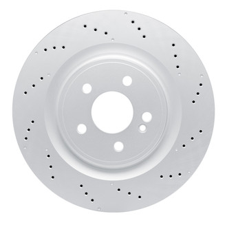 R1 Concepts® - Carbon GEOMET™ Drilled 1-Piece Rear Brake Rotor
