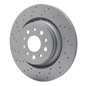 R1 Concepts® - Carbon GEOMET™ Drilled 1-Piece Rear Brake Rotor