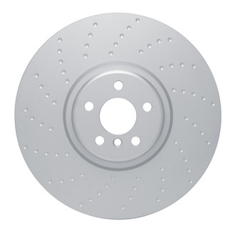 R1 Concepts® - GeoSpec™ Dimpled 1-Piece Front Driver Side Brake Rotor