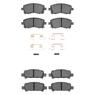 R1 Concepts® - Performance Sport Low Metallic Front and Rear Brake Pad Set