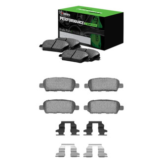 R1 Concepts® - Performance Sport Low Metallic Front and Rear Brake Pad Set
