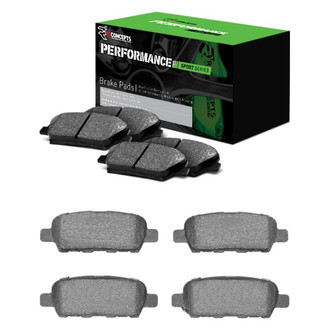 R1 Concepts® - Performance Sport Low Metallic Front and Rear Brake Pad Set