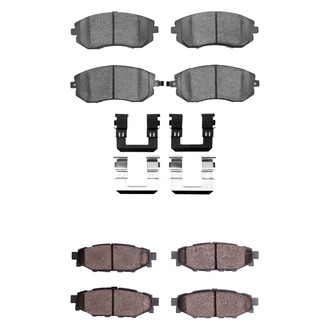 R1 Concepts® - Performance Sport Low Metallic Front and Rear Brake Pad Set