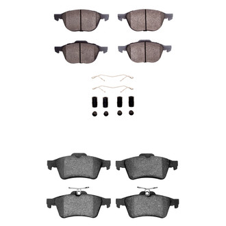 R1 Concepts® - Performance Sport Low Metallic Front and Rear Brake Pad Set