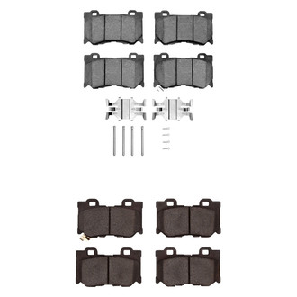 R1 Concepts® - Performance Sport Low Metallic Front and Rear Brake Pad Set