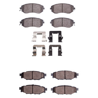 R1 Concepts® - Performance Sport Low Metallic Front and Rear Brake Pad Set