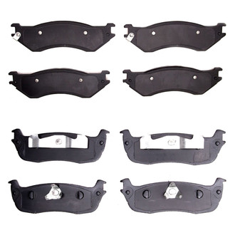 R1 Concepts® - Super Heavy Duty Semi-Metallic Front and Rear Brake Pad Set