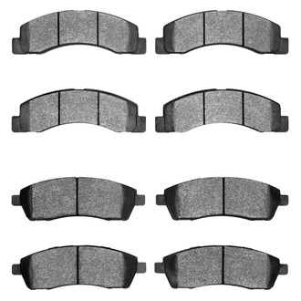 R1 Concepts® - Super Heavy Duty Semi-Metallic Front and Rear Brake Pad Set