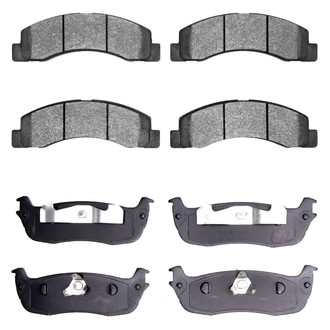 R1 Concepts® - Super Heavy Duty Semi-Metallic Front and Rear Brake Pad Set