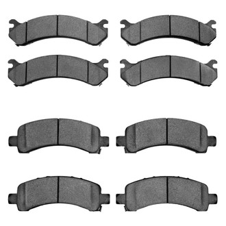 R1 Concepts® - Super Heavy Duty Semi-Metallic Front and Rear Brake Pad Set