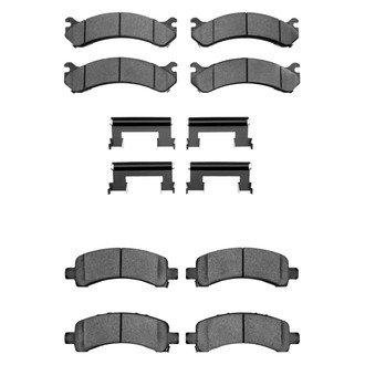 R1 Concepts® - Super Heavy Duty Semi-Metallic Front and Rear Brake Pad Set
