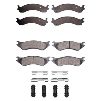 R1 Concepts® - Super Heavy Duty Semi-Metallic Front and Rear Brake Pad Set