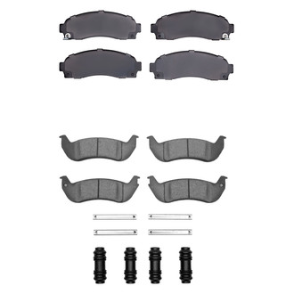 R1 Concepts® - Super Heavy Duty Semi-Metallic Front and Rear Brake Pad Set