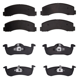 R1 Concepts® - Super Heavy Duty Semi-Metallic Front and Rear Brake Pad Set
