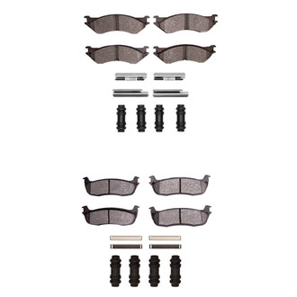 R1 Concepts® - Ceramic Front and Rear Brake Pad Set