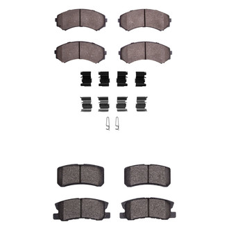 R1 Concepts® - Ceramic Front and Rear Brake Pad Set