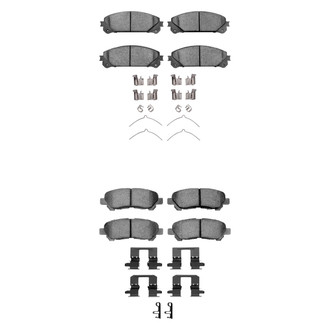 R1 Concepts® - Ceramic Front and Rear Brake Pad Set