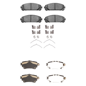 R1 Concepts® - Ceramic Front and Rear Brake Pad Set