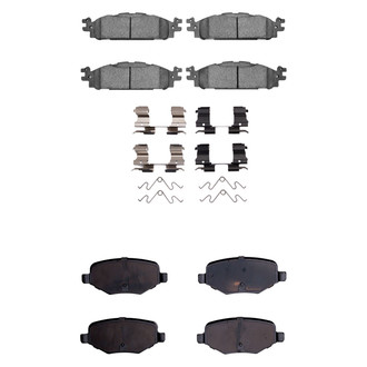 R1 Concepts® - Ceramic Front and Rear Brake Pad Set