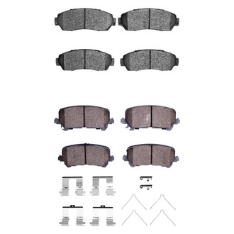 R1 Concepts® - Ceramic Front and Rear Brake Pad Set